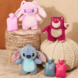 Miniso Disney Stitch Plush Hot Water Bottle Winter Women'S Home Water Injection Hot-Water Bag Hand Warmer Girl Holiday Gift